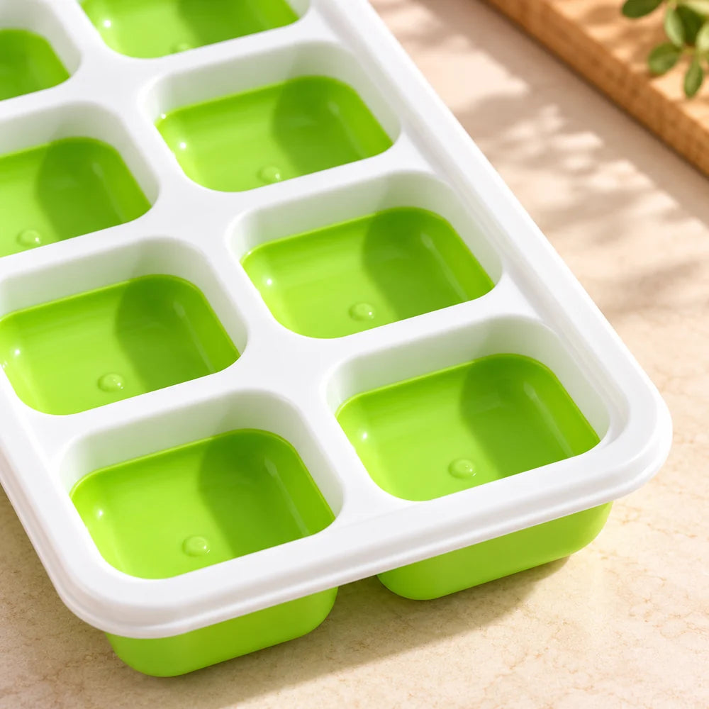 Flexible Ice Cube Tray — 14 Cubes — material and construction detail