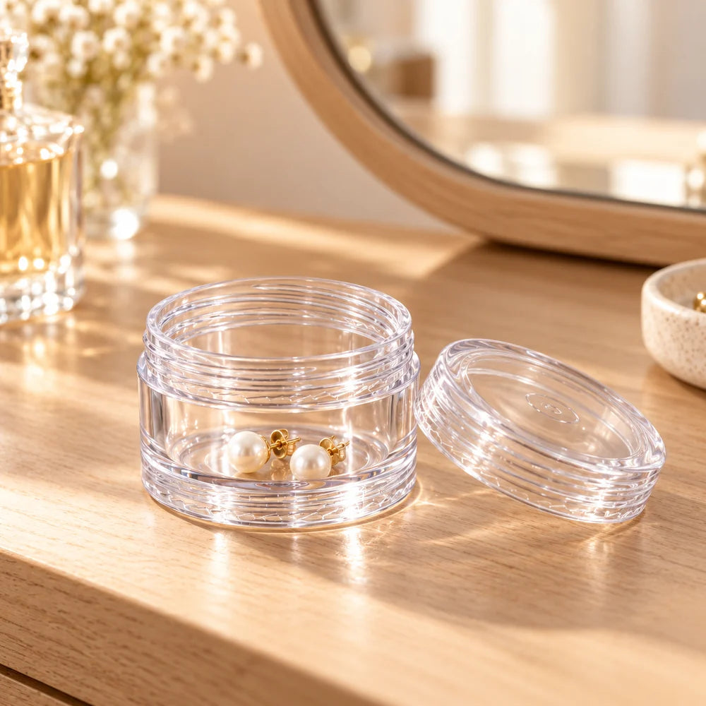 Clear Stackable Jewellery Container — 5 Layers — everyday home use