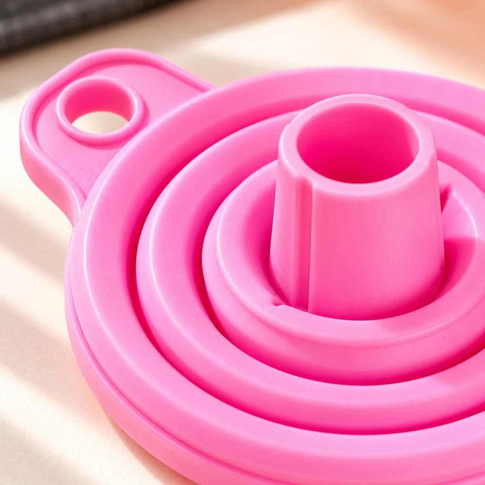 Collapsible Silicone Funnels — Set of 3 — material and construction detail