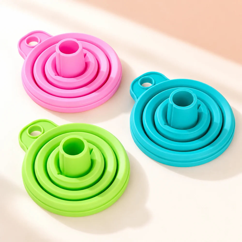 Collapsible Silicone Funnels — Set of 3 — product view