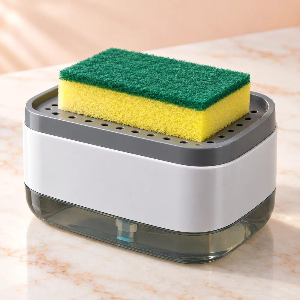 Dish Soap Pump & Sponge Caddy — product view