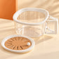 Fruit washing bowl and its drain-style lid shown separately