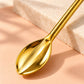 Gold-Tone Straw Spoons — Set of 4 — material and construction detail