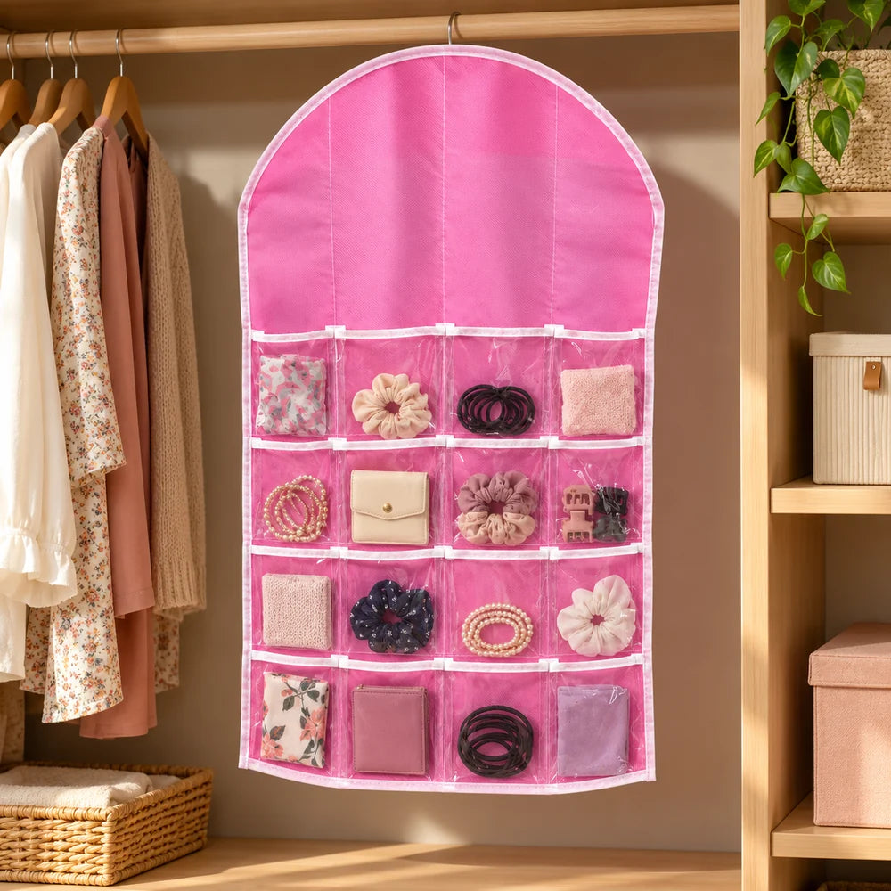 Hanging Storage Organizer — 16 Pockets — everyday home use