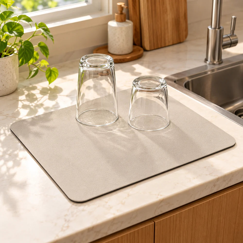 Kitchen Counter Drying Mat — 40 × 30 cm — everyday home use