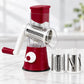 Manual Rotary Vegetable Grater — 3 Drums — product view