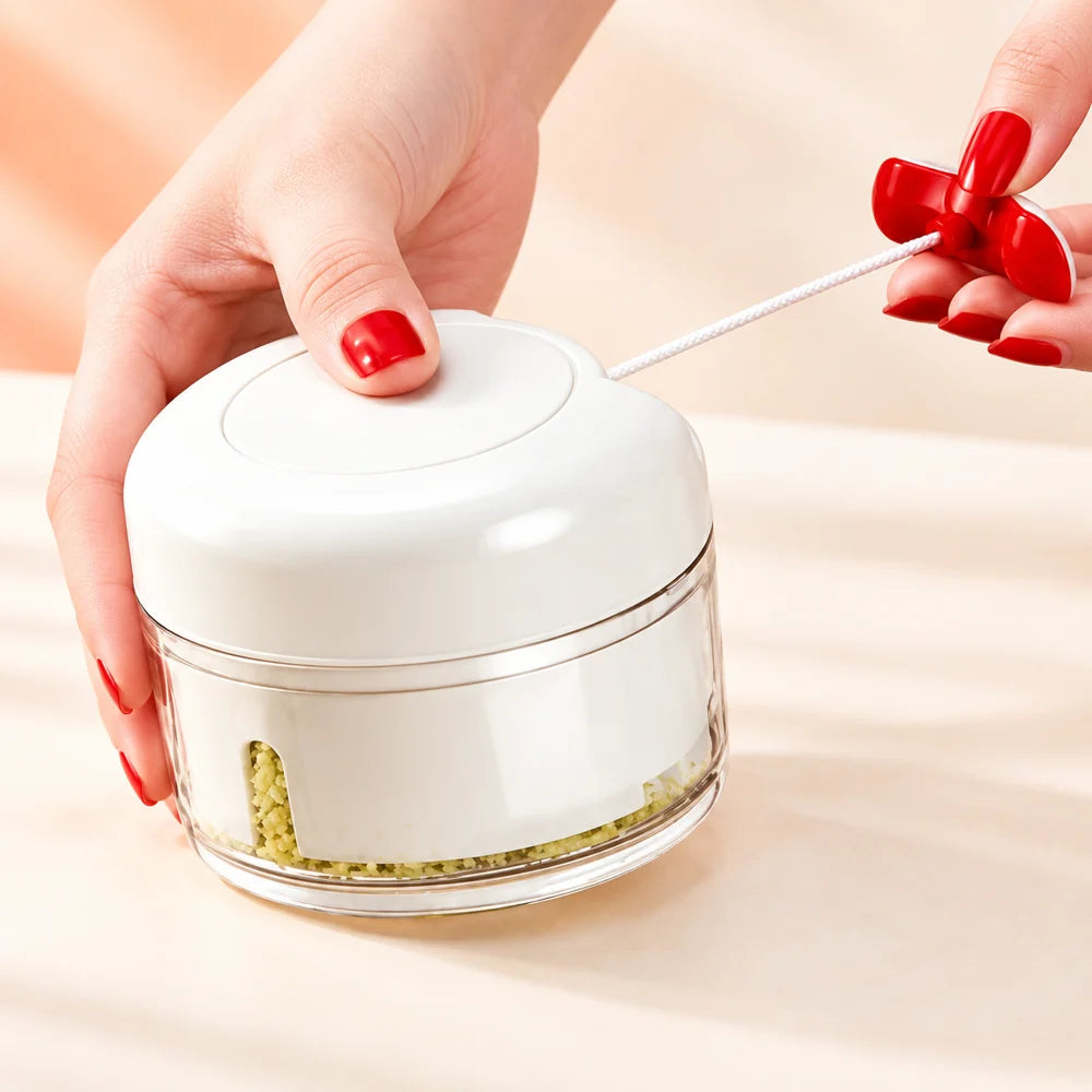 Pull-Cord Mini Vegetable Chopper — product view