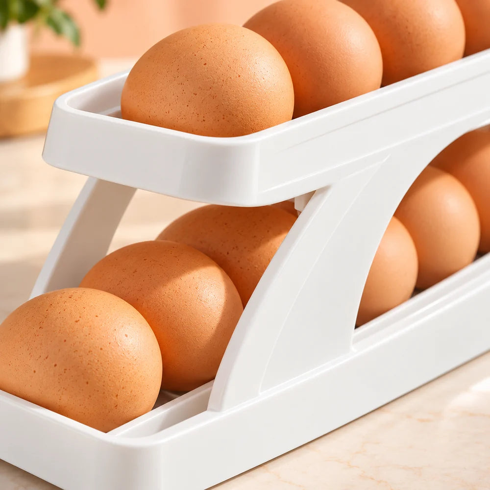 Rolling Egg Storage Rack — 15-Egg Design — material and construction detail