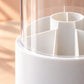 Rotating Makeup Brush Holder with Lid — material and construction detail