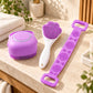 Silicone Bath Brush Set — 3 Pieces — everyday home use