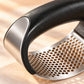 Stainless Steel Garlic Rocker Press — material and construction detail