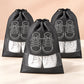 Travel Shoe Bags with Clear Window — Pack of 3 — product view