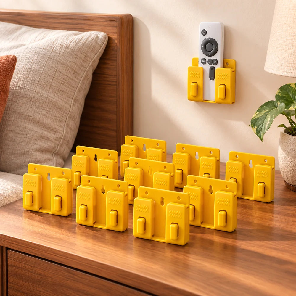 Wall-Mounted Phone & Remote Holders — Pack of 10 — everyday home use